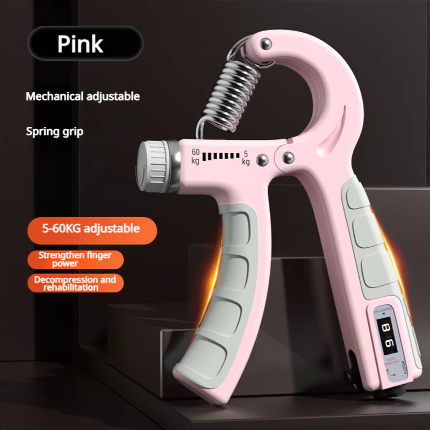 5-60KG Grip Strength Trainerhand Squeeze Forearm Strength Traineradjustable Resistance Hand Grip Strength Trainermuscle Recovery