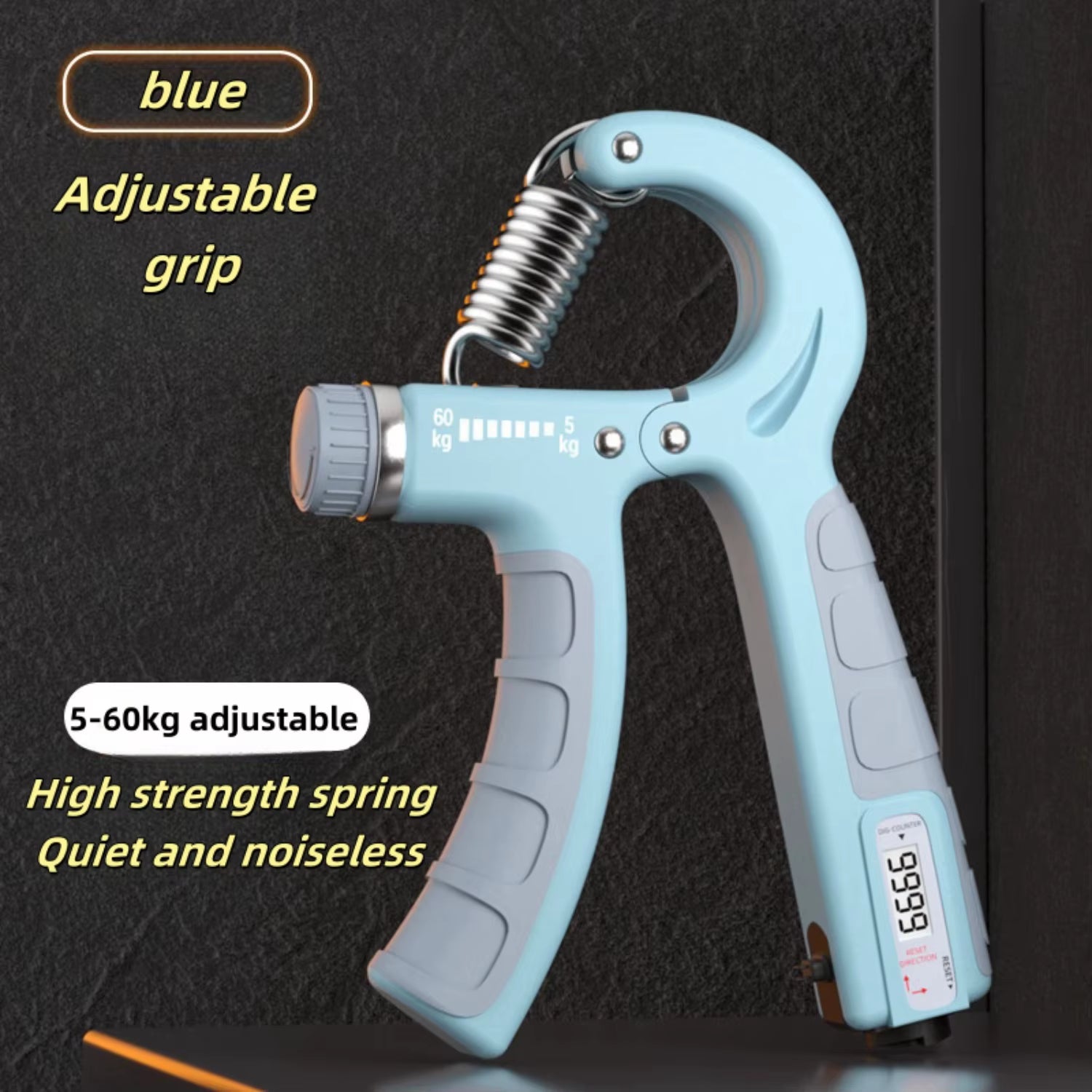 5-60KG Grip Strength Trainerhand Squeeze Forearm Strength Traineradjustable Resistance Hand Grip Strength Trainermuscle Recovery