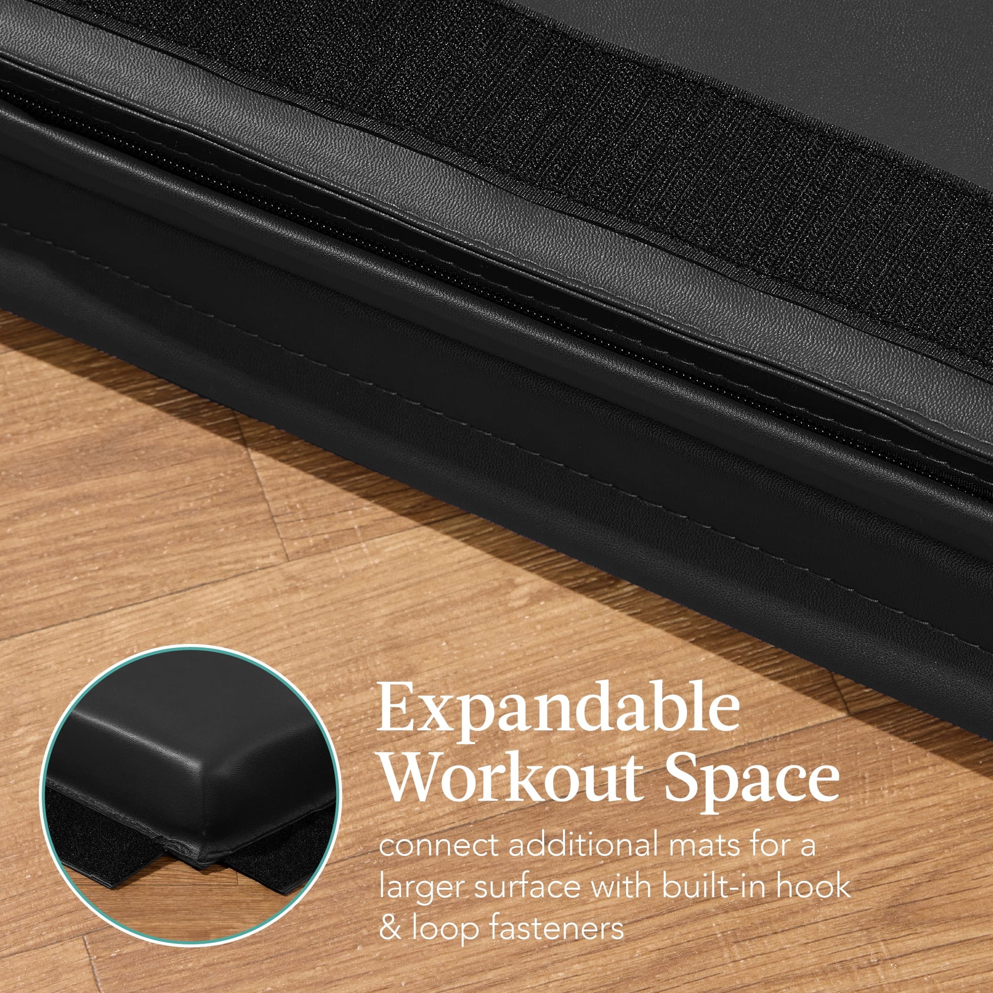 10Ftx4Ftx2In Folding Gym Mat 4-Panel Gymnastics Workout Floor Mats W/ Handles Black